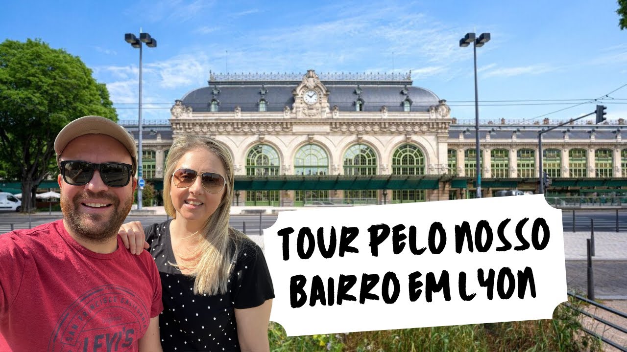 TOUR PELO NOSSO BAIRRO EM LYON - FRANÇA | PASSEAMOS PELO BAIRRO E MOSTRAMOS OS PRINCIPAIS PONTOS.