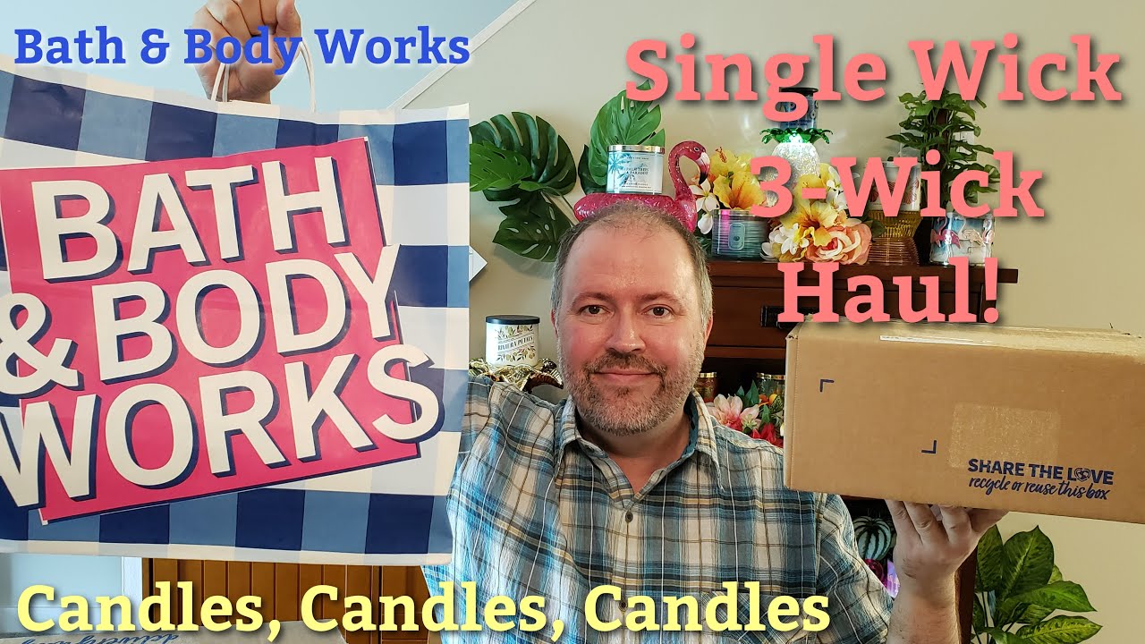 Bath & Body Works Single Wick and 3-Wick Candle Haul