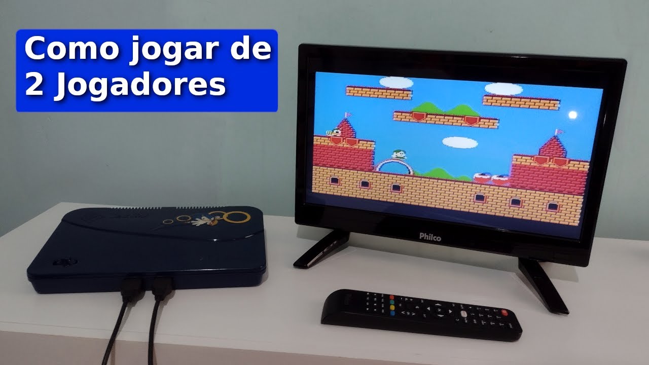 Como Jogar de 2 Jogadores no Master System Evolution 132 Jogos