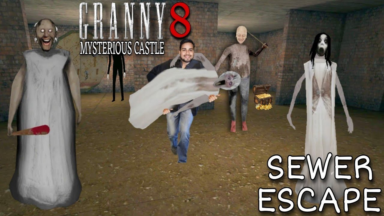 GRANNY 8 | Mysterious Castle 🏰 Gameplay | Super Granny ke sath Sewer se Bhaga😂🤣