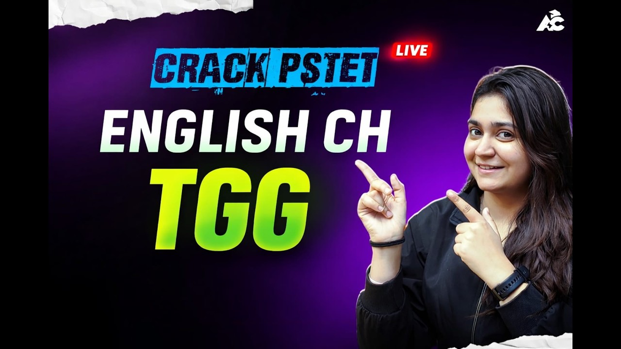 CRACK PSTET ENGLISH CH TGG BY ISHA MAM