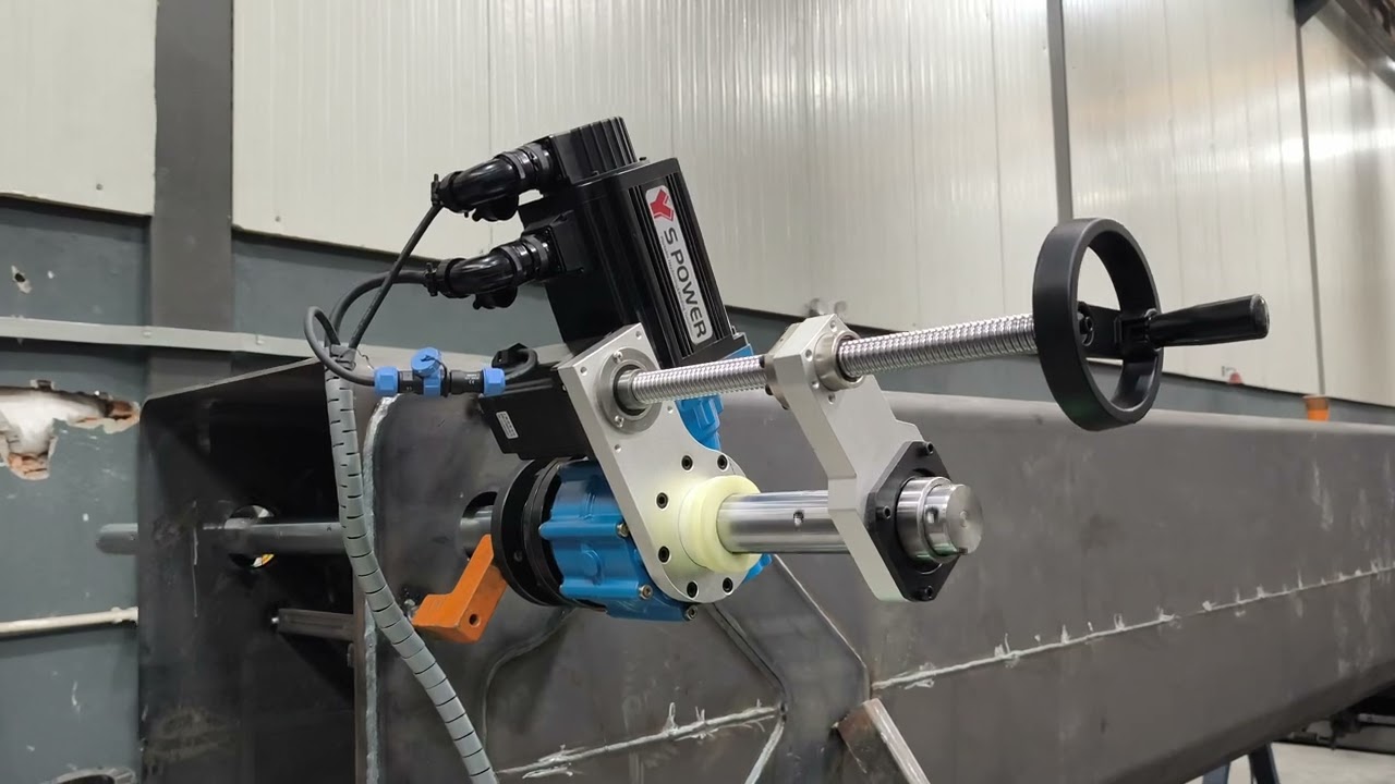 0546 590 79 65 - Line Boring Machine - 10 Meter Crane Boom Holes Processing