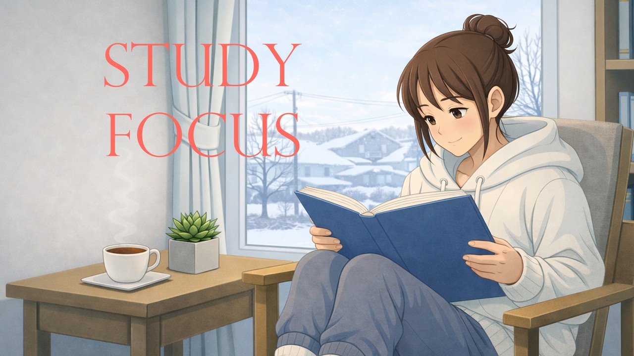 Anne’s Pages｜Quiet Winter Reading by the Window | 90 Minutes Focused Ambience