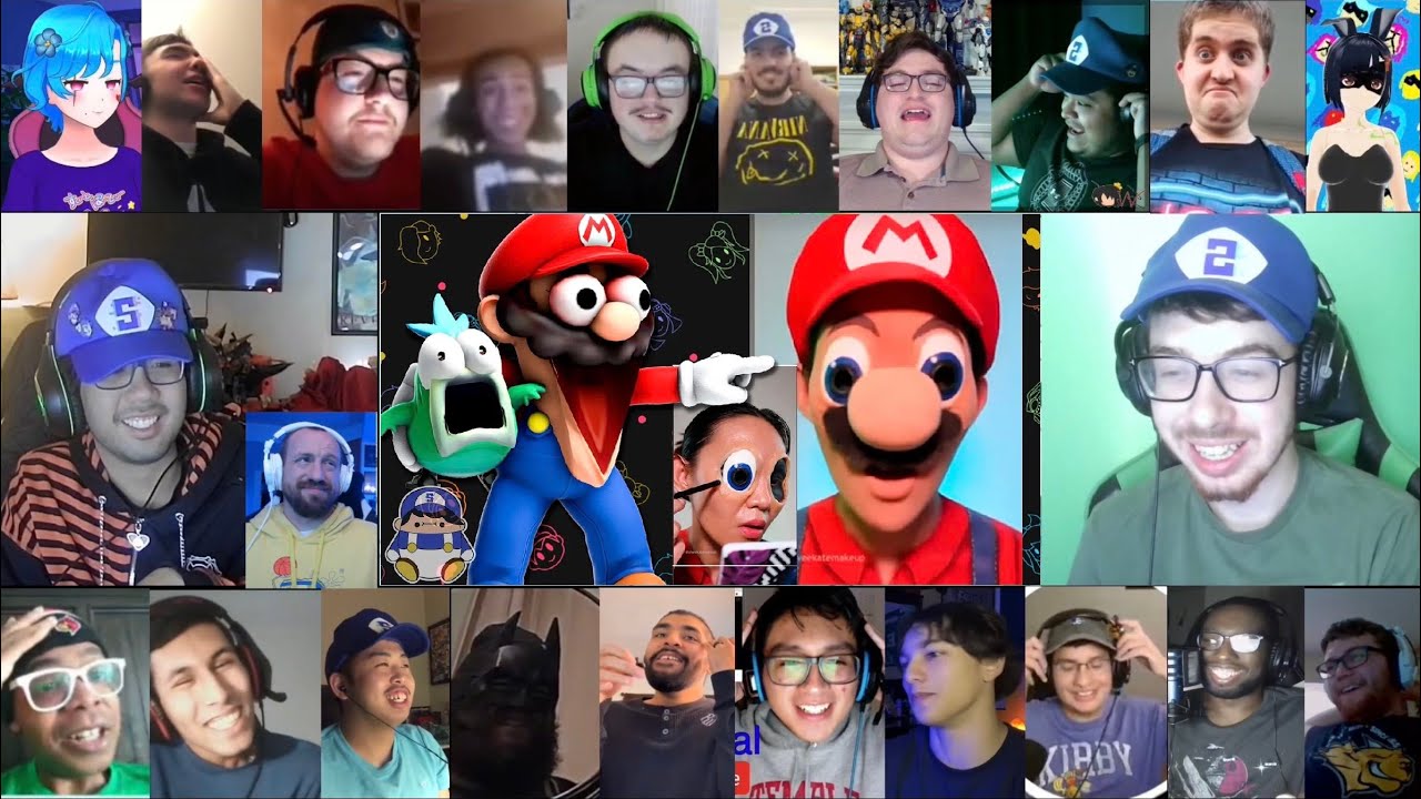 Mario reacts to Nintendo Memes 16 Ft. Boopkins Reaction Mashup
