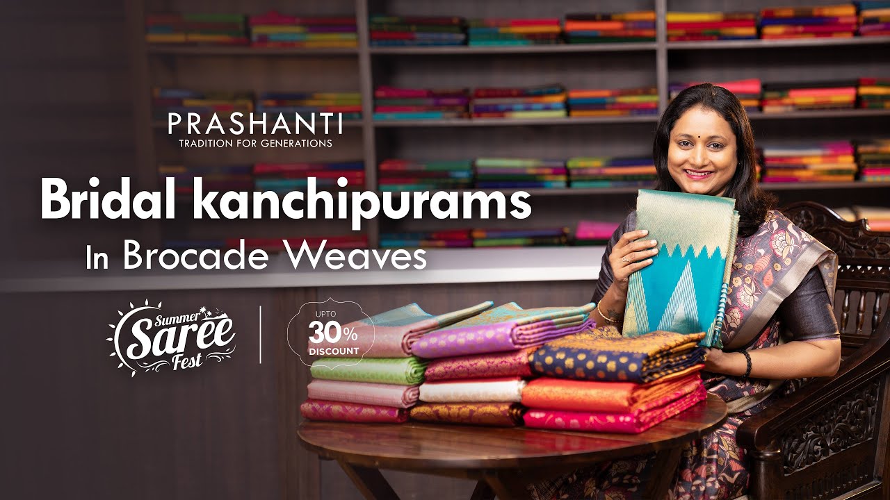 Bridal Kanchipuram Silk Sarees | Summer Saree Fest - Up to 30% OFF | Prashanti | 4 May 25
