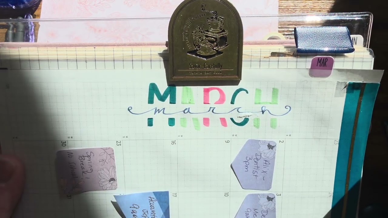 Plan with Me- March Monthly- Sterling Ink A5 Complete Planner 