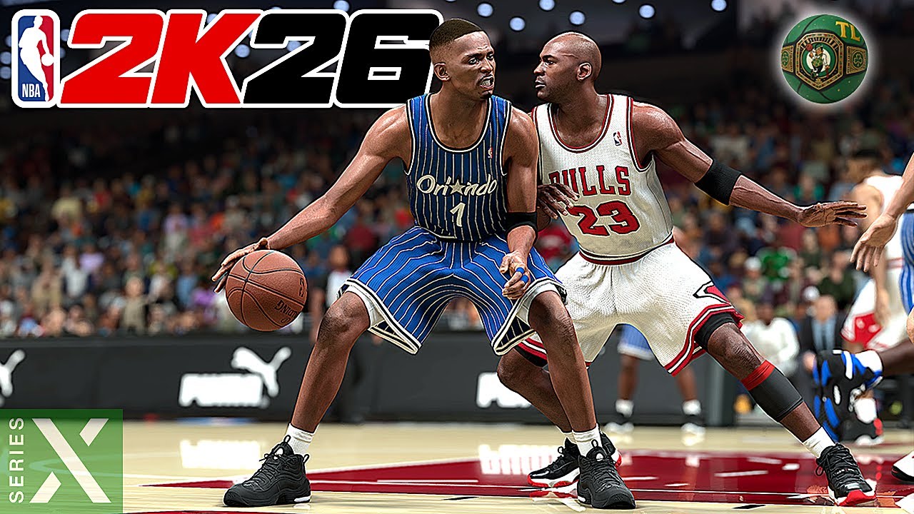 NBA 2K26 | 1996: Orlando Magic vs Chicago Bulls | MJ vs Penny & Shaq | Xbox Series X [4K60]