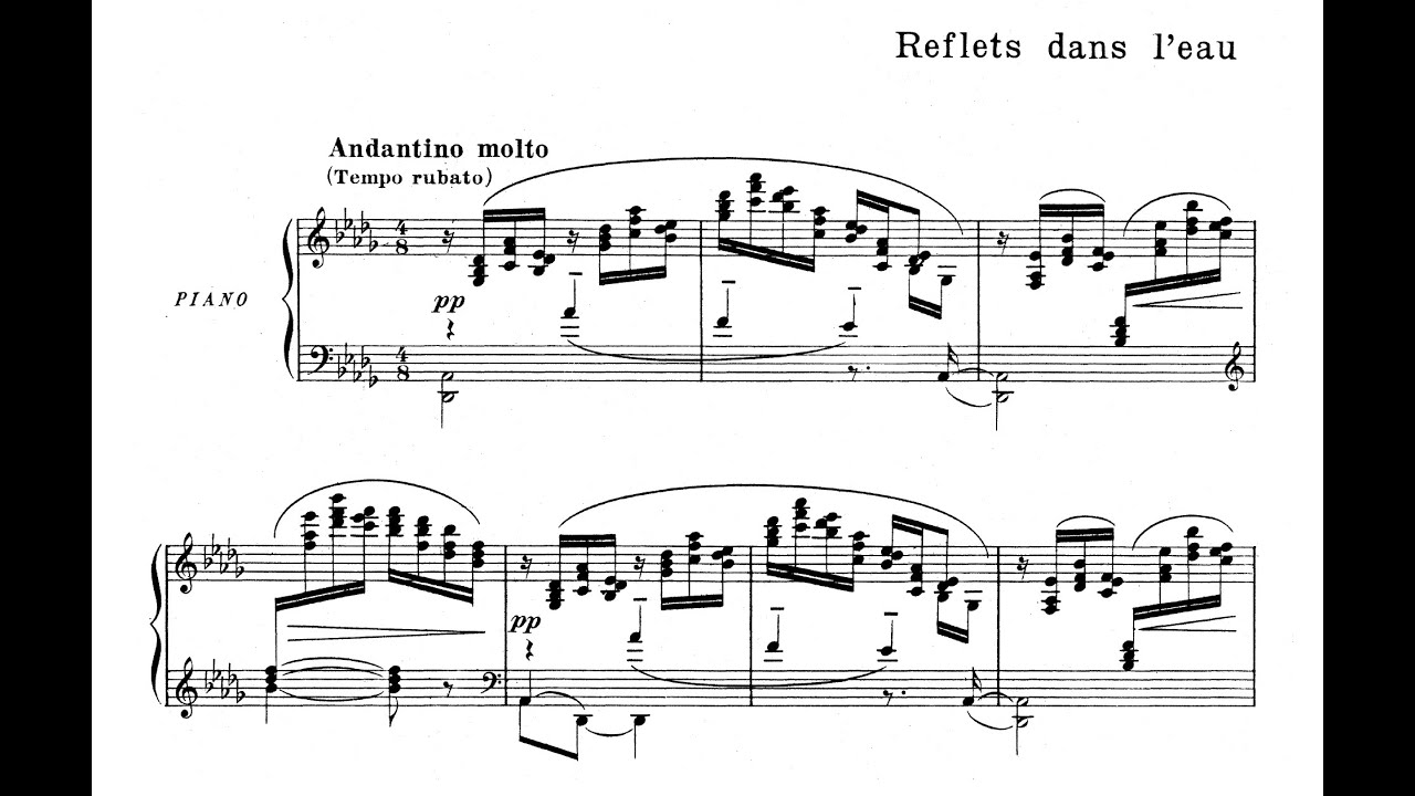 Debussy - Reflets dans l'eau (Nelson Freire, piano)