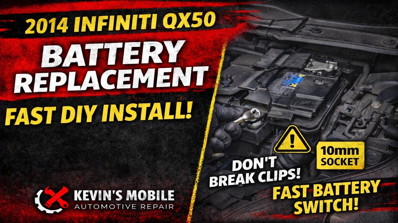 🔧2014–2017 Infiniti QX50 Battery Replacement DIY