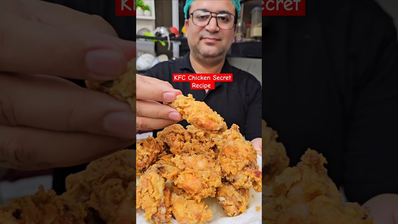 KFC Secret Recipe 😋 #KFC #chickenrecipe #friedchicken #kfcchicken #shorts