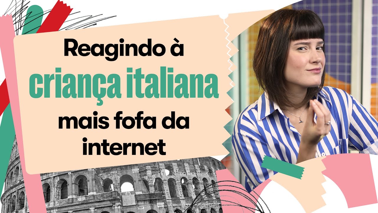 Aprendendo italiano com os vídeos mais virais! | REACT da criança italiana mais fofa da internet!