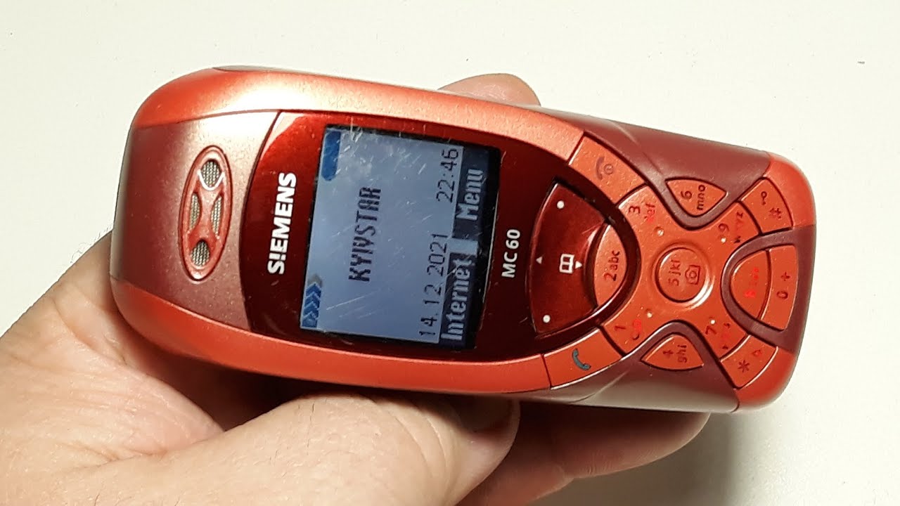 Siemens MC60 RED. Капсула времени из 2003 года. Ретро телефон из Германии ищет хозяина