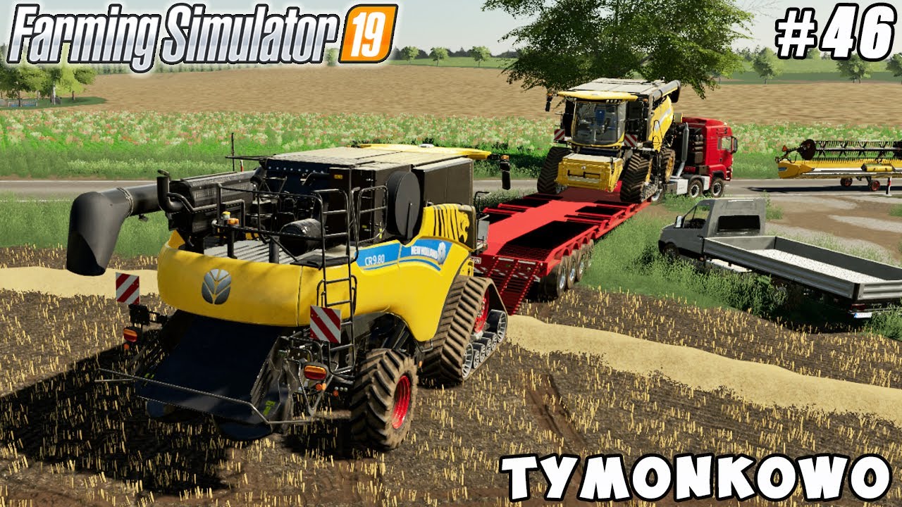Harvester transportation, harvesting & sale triticale | Tymonkowo | Farming simulator 19 | ep #46