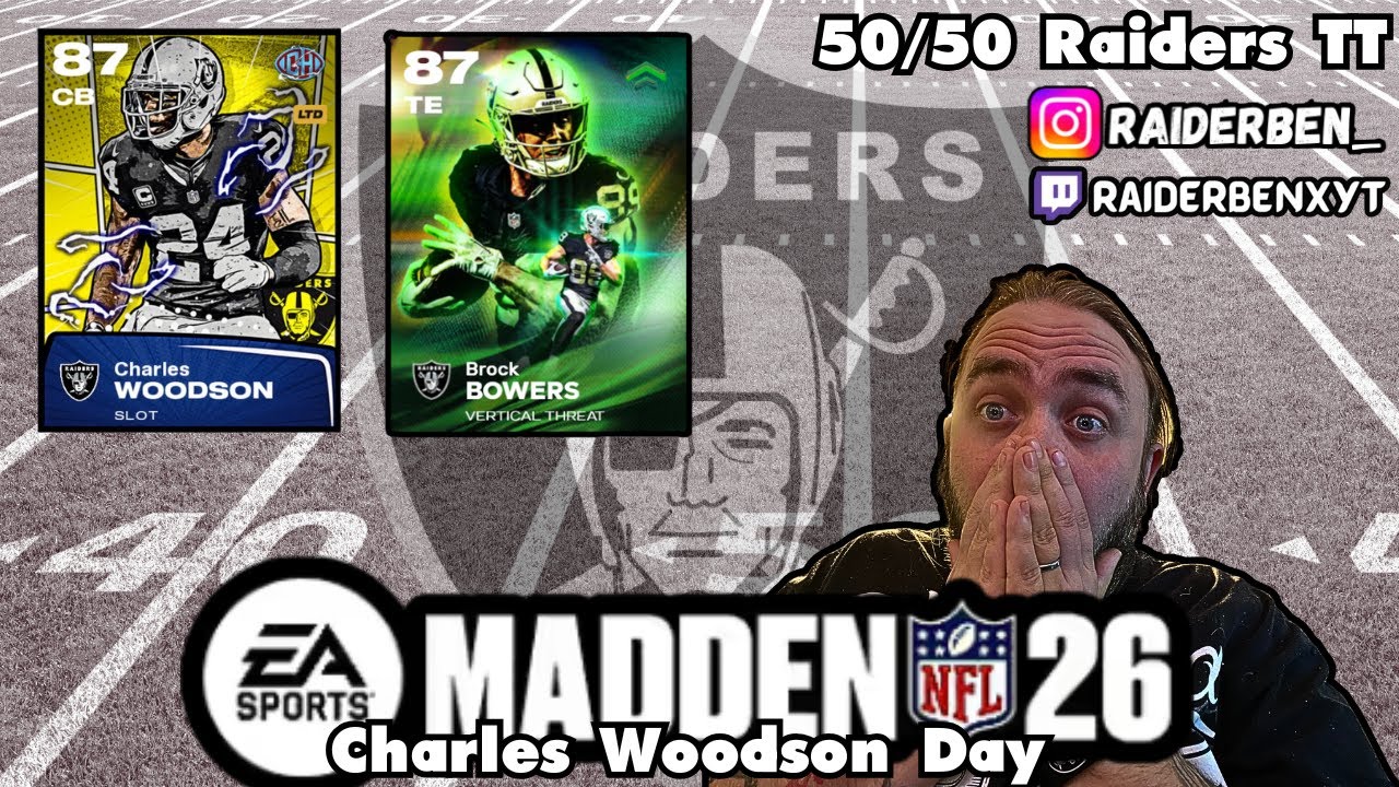 Madden Ultimate Team 50/50 Raiders || Charles Woodson Show
