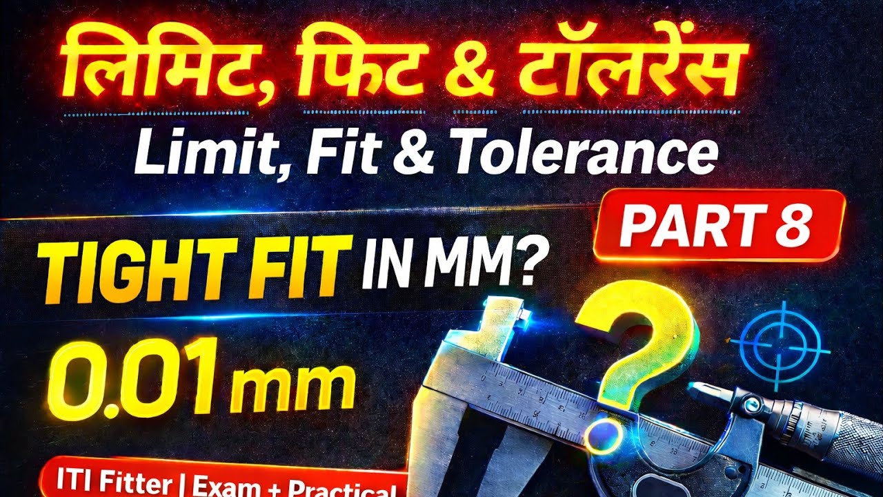 Limit Fit and Tolerance Fitter Theory class by Abhishek Sir Part 8
