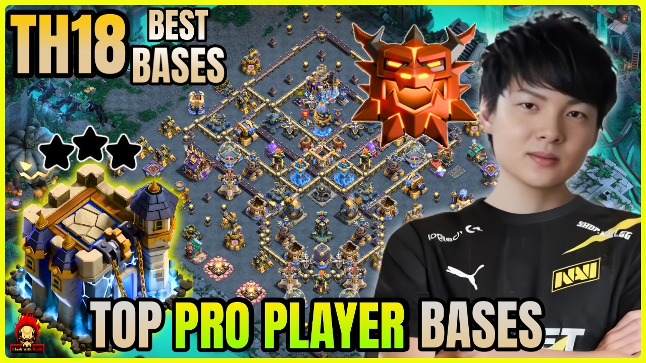 TOP 10  PRO PLAYER BASES TOWNHALL 18 BASE ! TH18 LEGEND BASES WITH LINK ! ANTI 2 STAR TH18 WAR BASE
