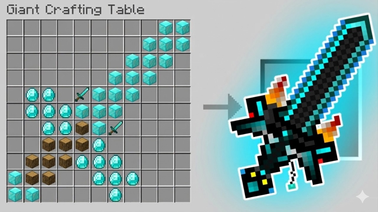 Minecraft But Everything I Craft Is Giant