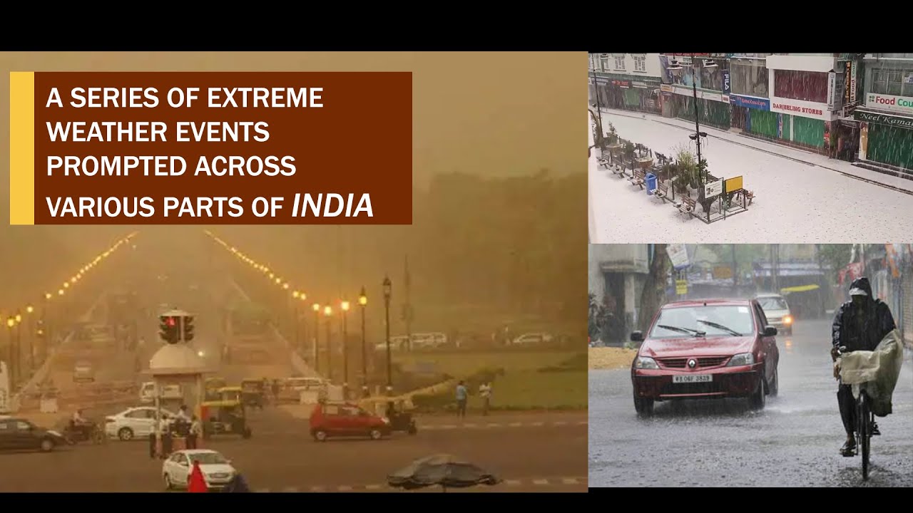 A series of extreme weather events prompted across various parts of India