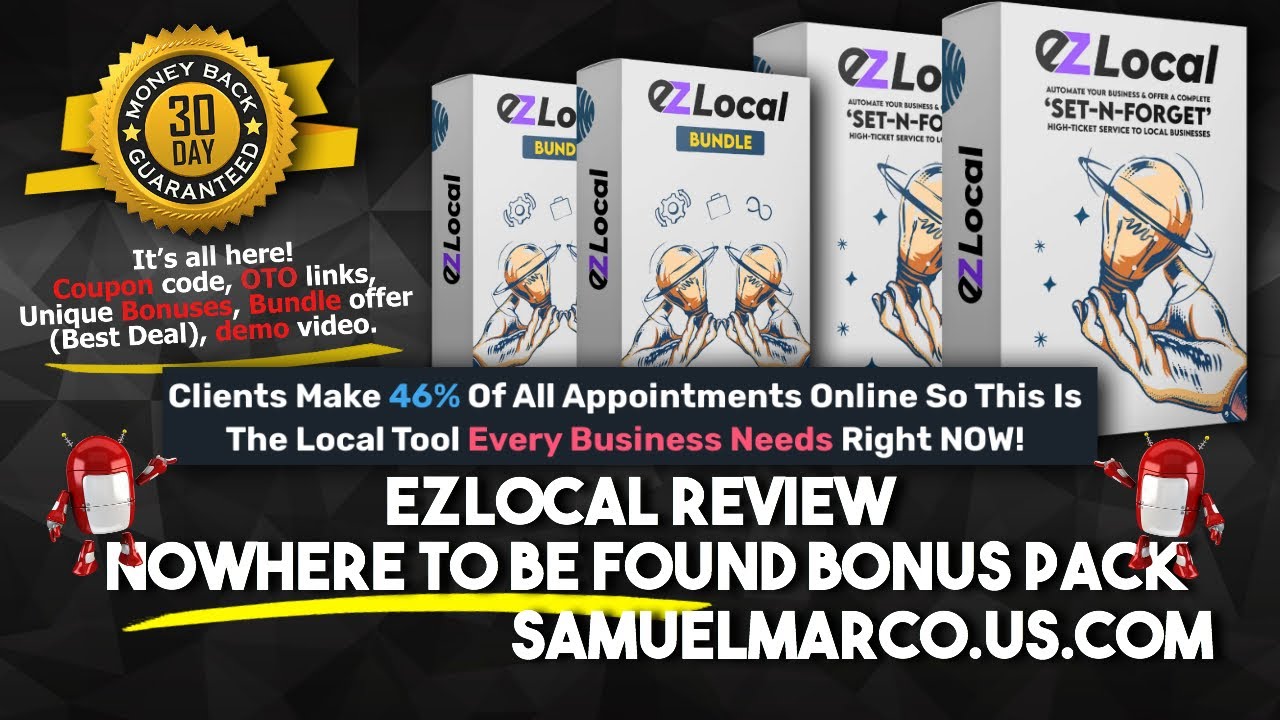 EZLocal Review & Bonus Offer - Watch EZLocal Review & Get NoWhere To Be Found Bonuses
