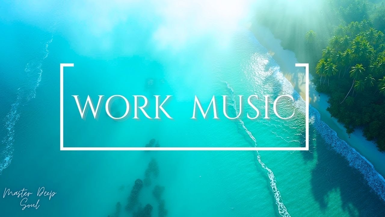 Morning Fog Over Turquoise Water — Calm Aerial Beach Ambience for Deep Focus & Relaxation