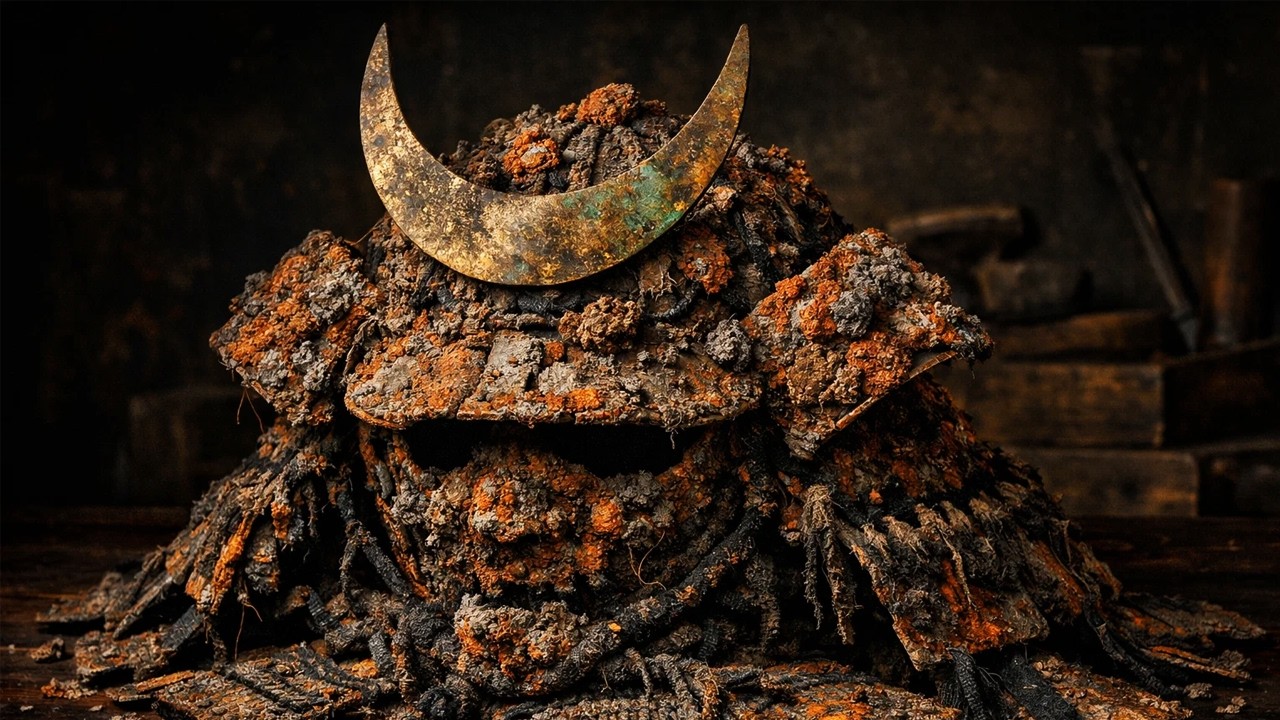 Complete Restoration of a Samurai's Kabuto Helmet Lost at Sekigahara Battlefield Since 1600 AD