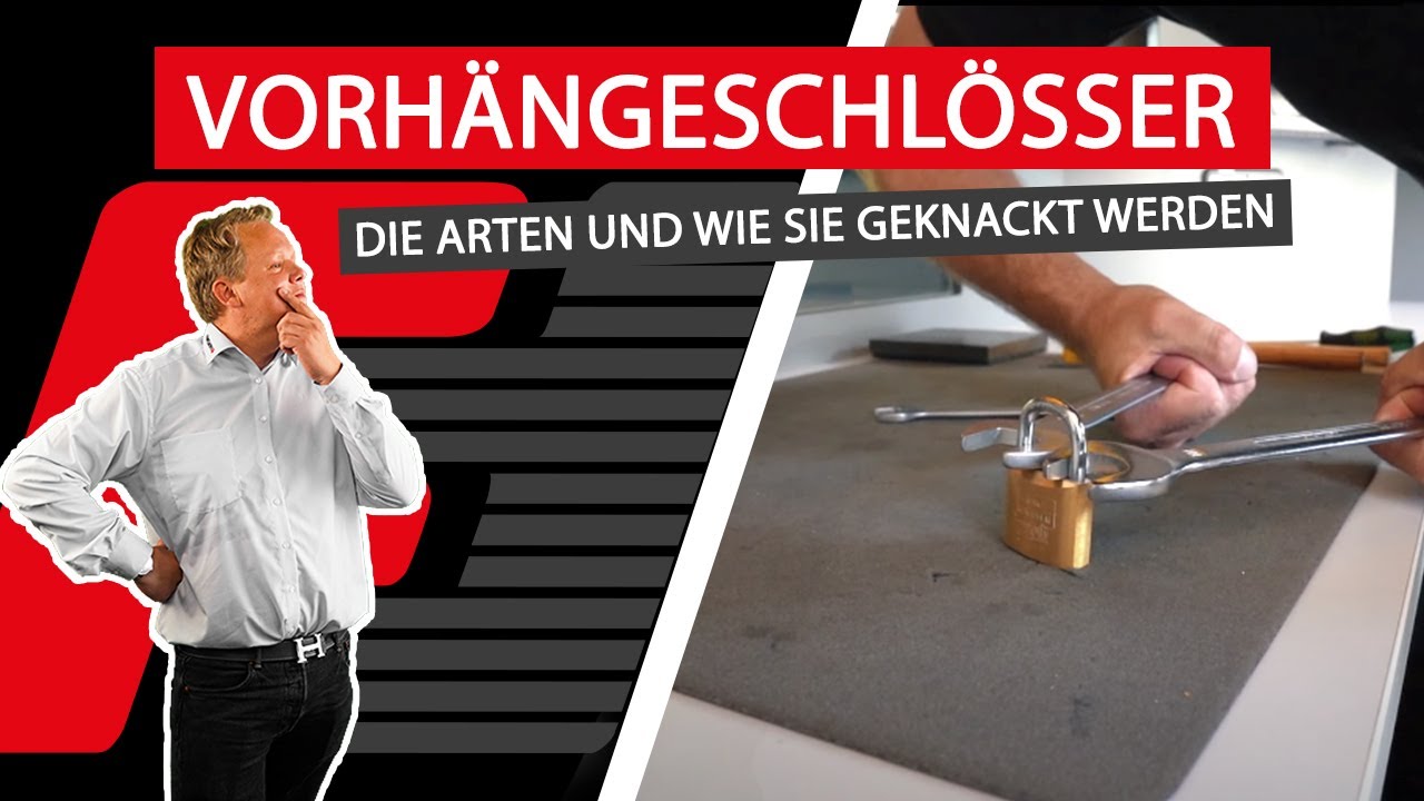 Qualitative Unterschiede beim Vorhängeschloss | Schloss knacken mit Schraubenschlüsseln