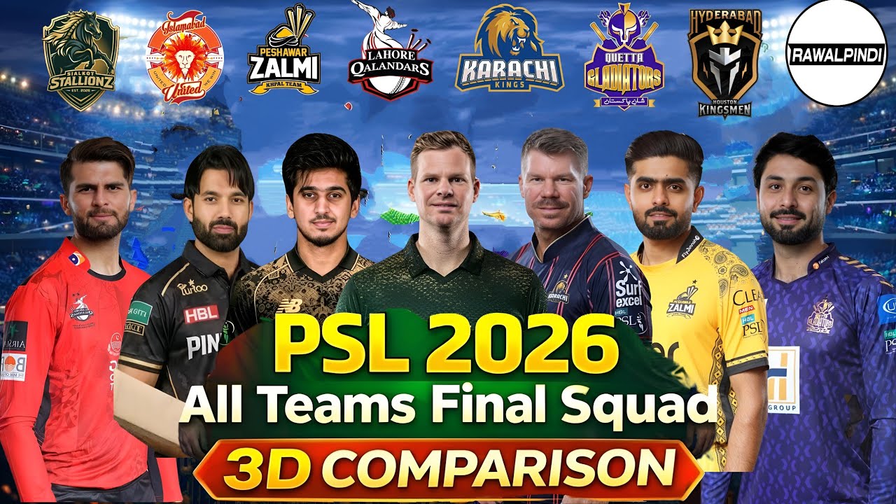 PSL 2026 All Teams Final Squad with Players Salaries