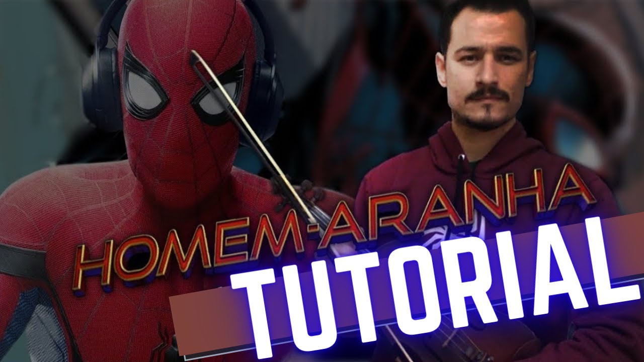 Homem-Aranha - Spider Man Como Tocar no violino - I TUTORIAL + PARTITURA I