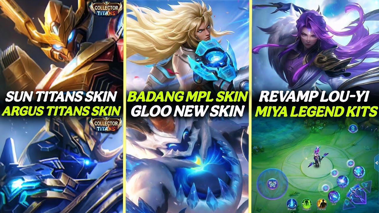 Argus & Sun Collector Titans | Kagura Legend | Miya Legend Revamp | Badang MPL | Gloo Elite