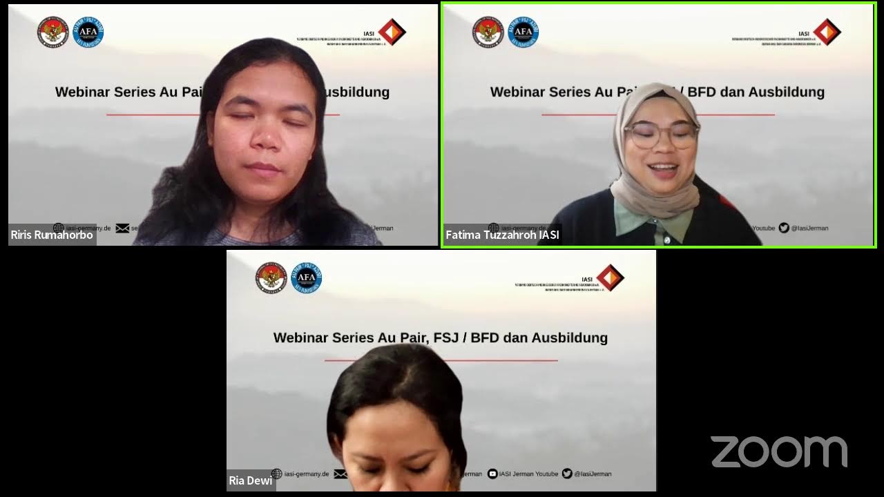 Zoom meeting invitation - Zoom Meeting von IASI Jerman