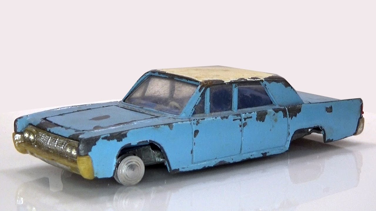 Lincoln Continental восстановление модели Dinky 1964 года до заводского состояния.
