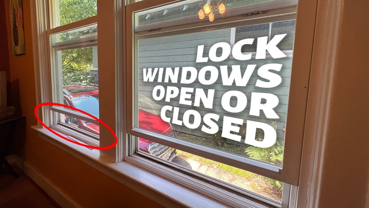 How to Lock a Partly Open Double Hung Window.
