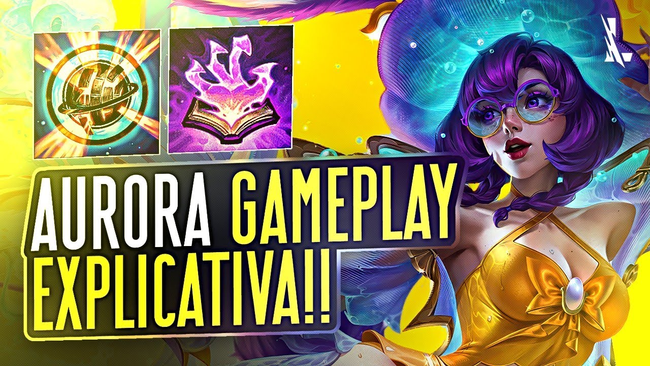 AURORA GAMEPLAY EXPLICATIVA | UM DOS, SE NAO O MID MAIS ROUBADO PARA SUBIR DE ELO!! | LoL Wild Rift