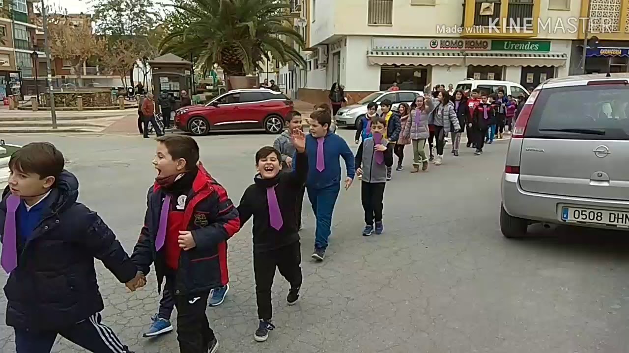 Marcha IES Benalúa, CEIP Andalucía y Adultos contra la Violencia de género.