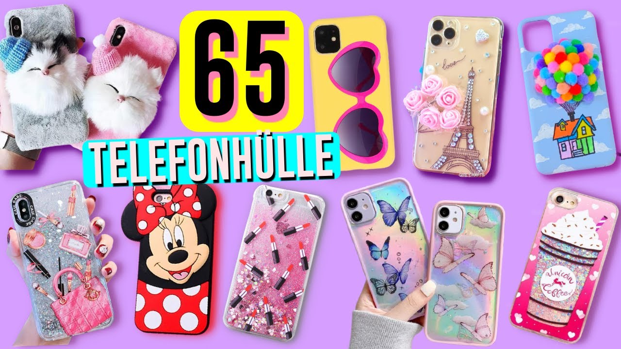 65 DIY - IDEEN FÜR TELEFONHÜLLEN - HANDYHÜLLE LEBEN TRICKS von GIRL CRAFTS