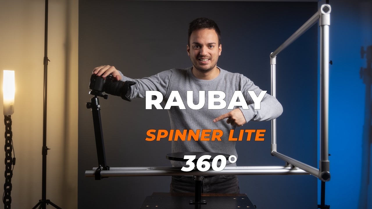 Recensione lite spinner 360° raubay - incredibile per food video e product video