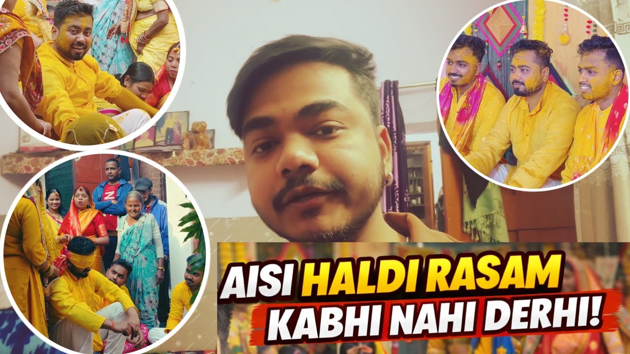 Aisi Haldi Rasam Kabhi Nahi Dekhi! 😳 Ballu Bhai Haldi Vlog 
