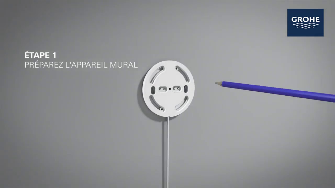 Монтаж GROHE SENSE GUARD