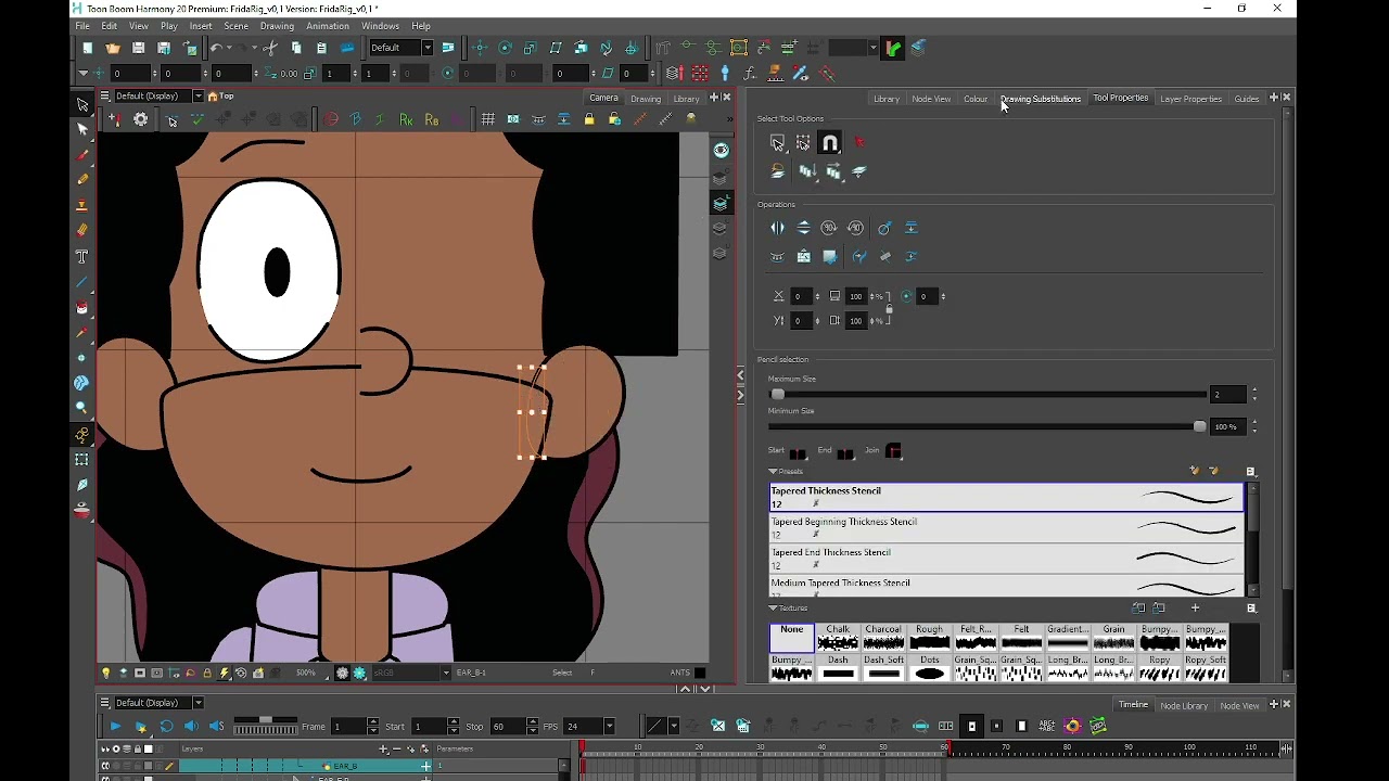 Toon Boom- Frida Rigging - 3 Deformadores.