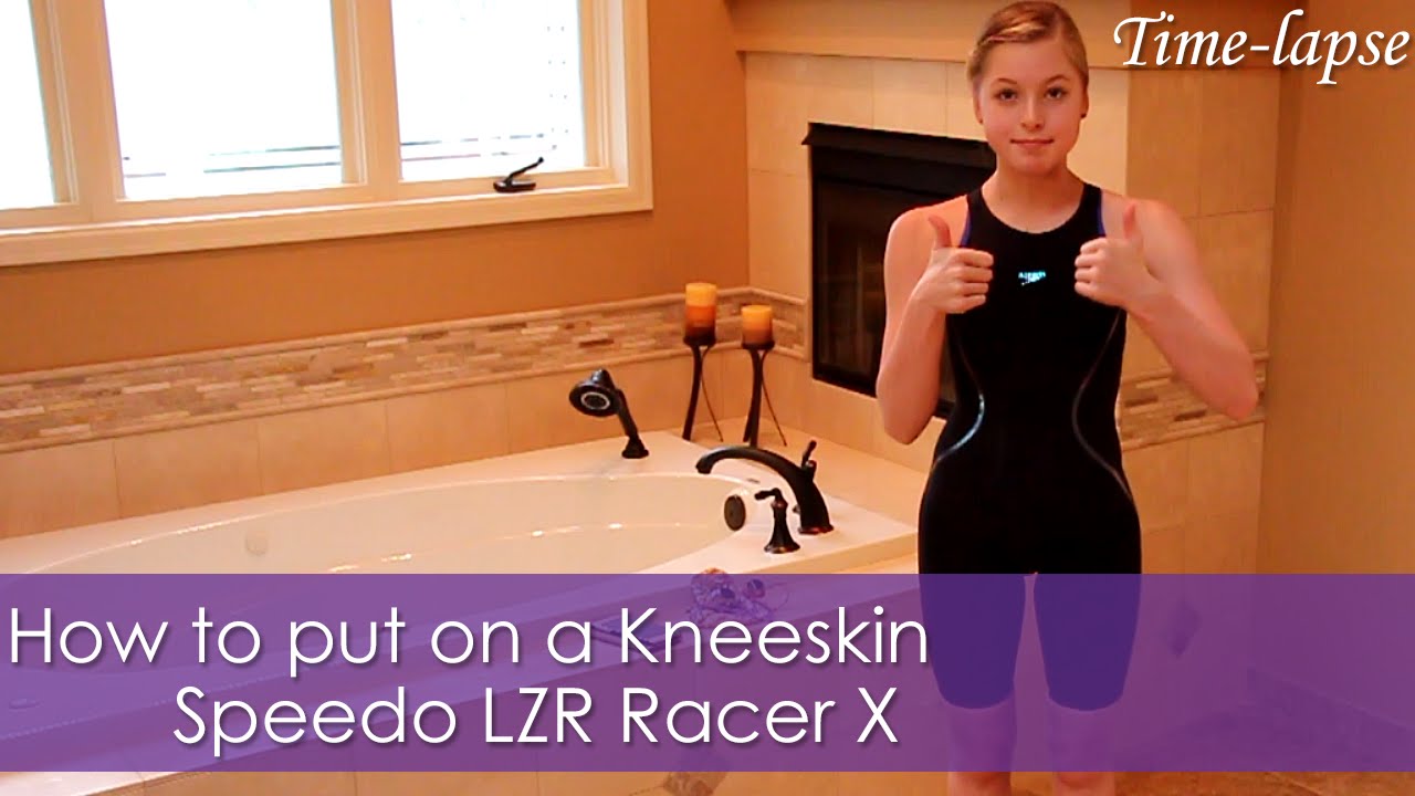 How to put on a Kneeskin |  Speedo LZR Racer X | Time-lapse