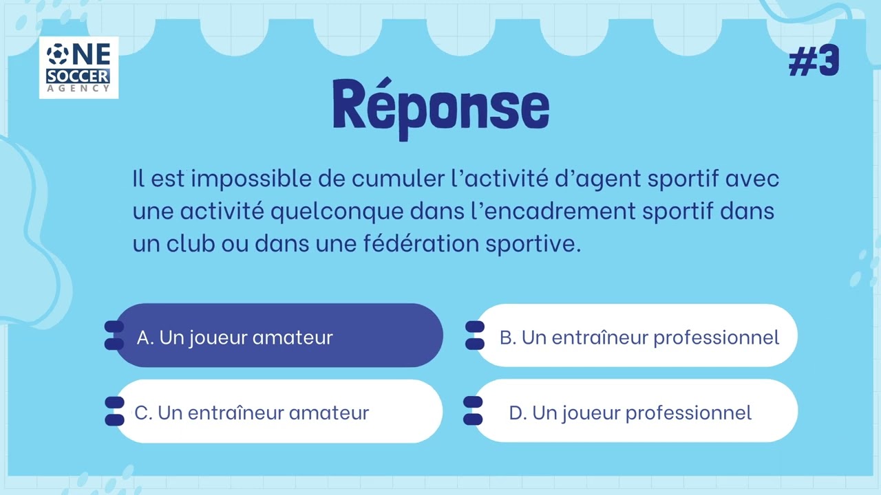 Examen de la FIFA pour devenir agent : 5 questions à choix multiples pour tester vos connaissances.