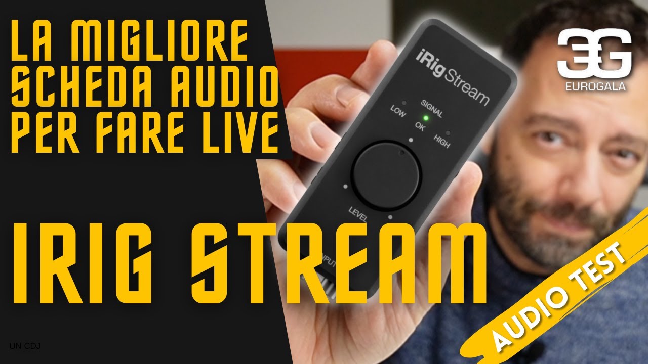 La migliore scheda audio per fare live streaming con il cellulare o con il computer, iRig Stream