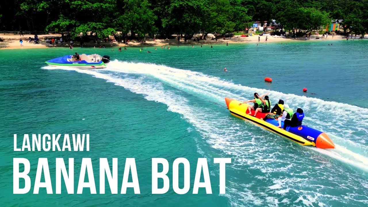Banana Boat at Cenang Beach, Langkawi Island | Cinematic Drone Shots