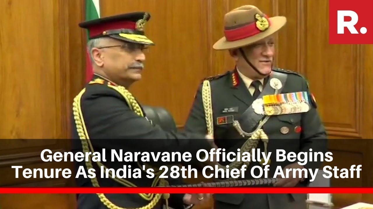 General Manoj Mukund Naravane Officially Begins Tenure As India's 28th Chief Of Army Staff