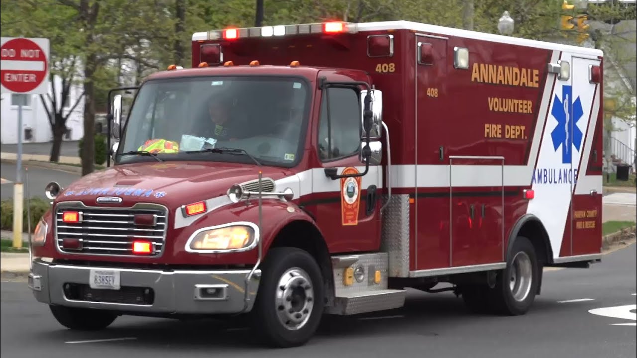 Fairfax County Fire Rescue Ambulance 408E Responding