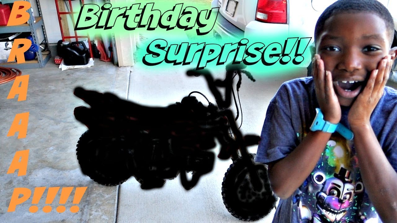 Dirt Bike Birthday Surprise