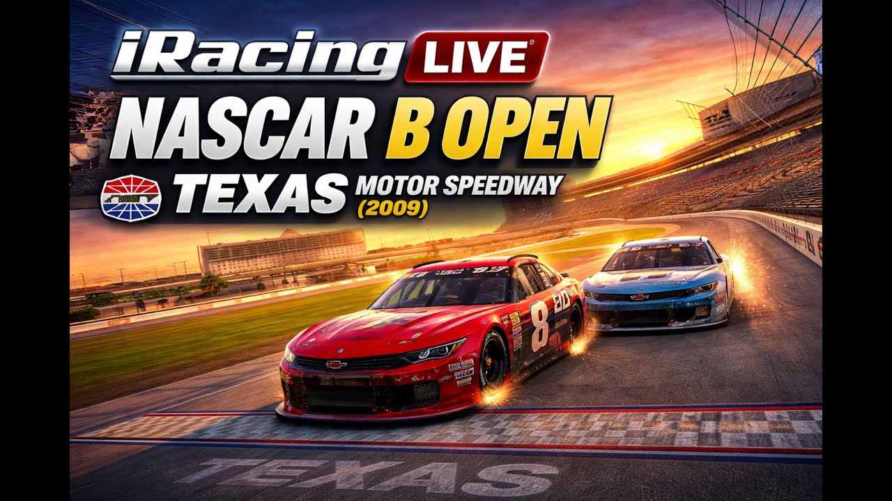 LIVE iRacing NASCAR B Open Race | Texas Motor Speedway (2009)