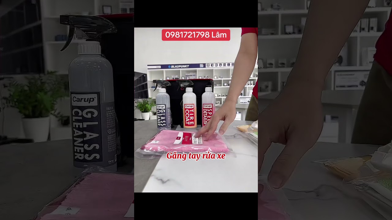 Bộ sản phẩm chăm s&oacute;c &ocirc; t&ocirc; chuy&ecirc;n nghiệp CARUP - H&agrave;n Quốc #autoonline #dochoixehoi