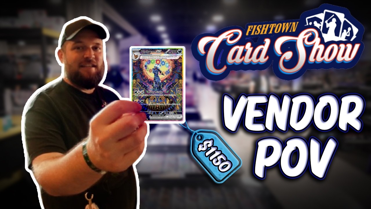 I Traded For This Umbreon… Then Sold It The Same Day! | Fishtown Card Show Vendor POV
