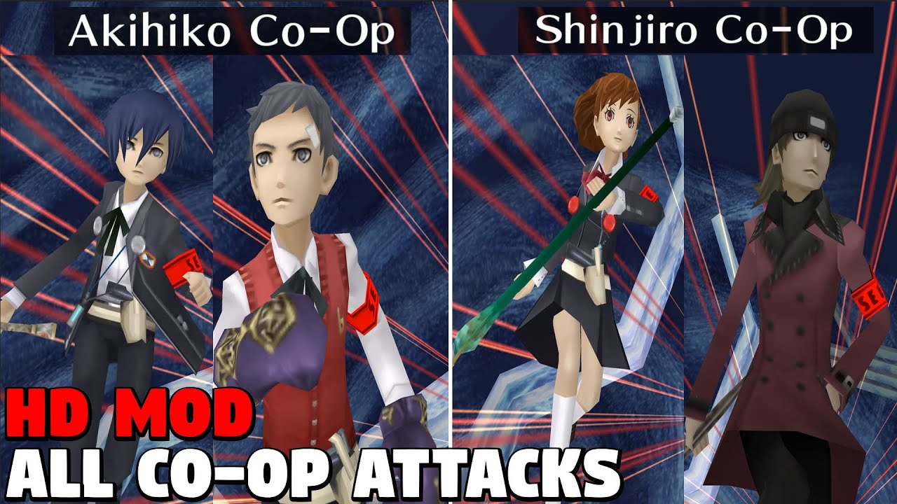 Persona 3 Portable - ALL Co-Op Attacks